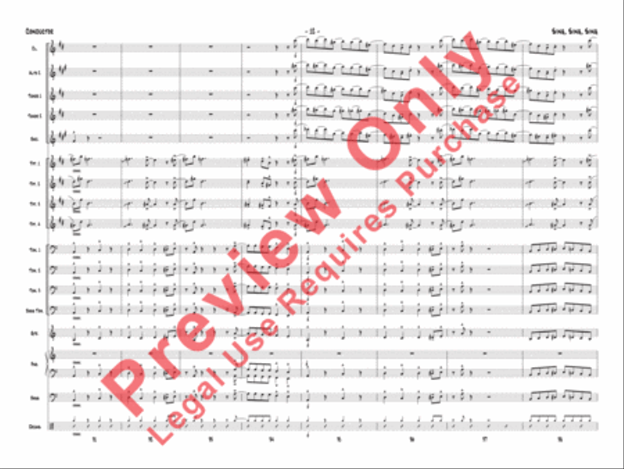 Sing, Sing, Sing Jazz Ensemble scores gallery preview page 15