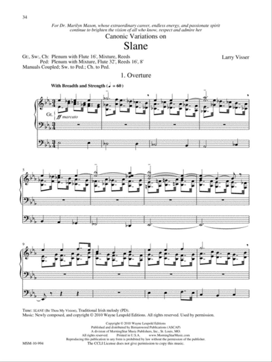 Marilyn Mason Music Library, Volume 5 Organ scores gallery preview page 13
