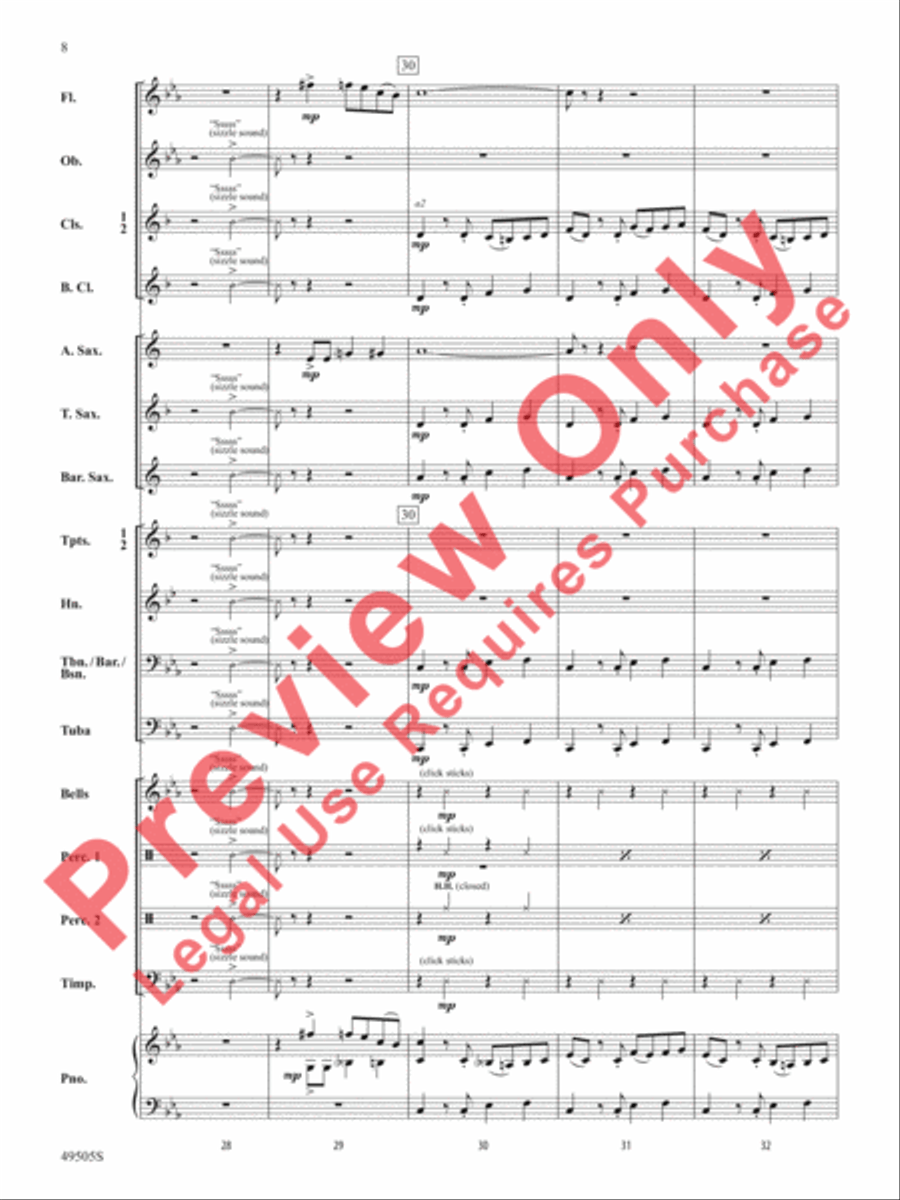 Awesome Sauce Concert Band scores gallery preview page 9