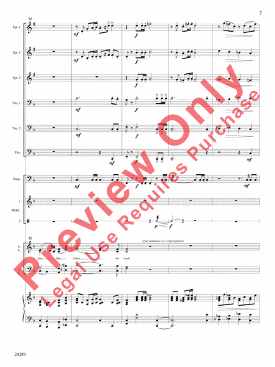 O Come, Let Us Adore Him O Come, Let Us Adore Him Choir scores gallery preview page 8