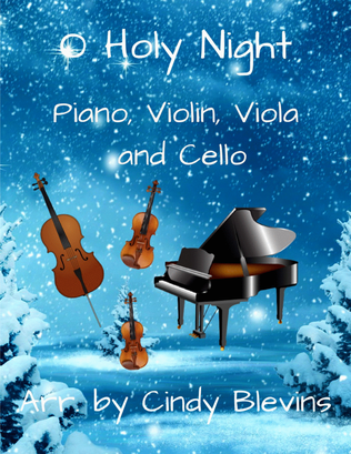 Book cover for O Holy Night, for Piano, Violin, Viola and Cello