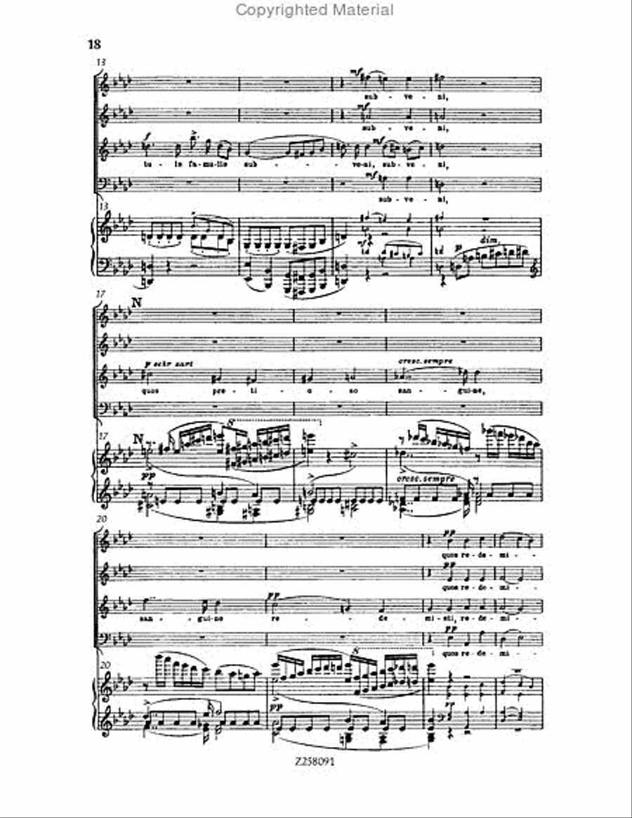 Te Deum, WAB 45 (1886 revision) Choir scores gallery preview page 18