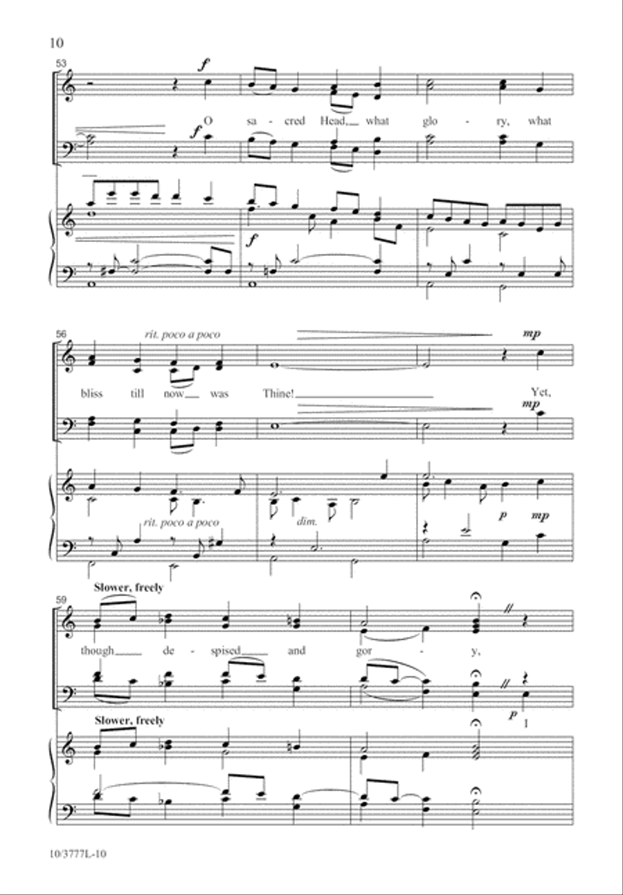 Christ Jesus Now Is Fallen 4-Part scores gallery preview page 10