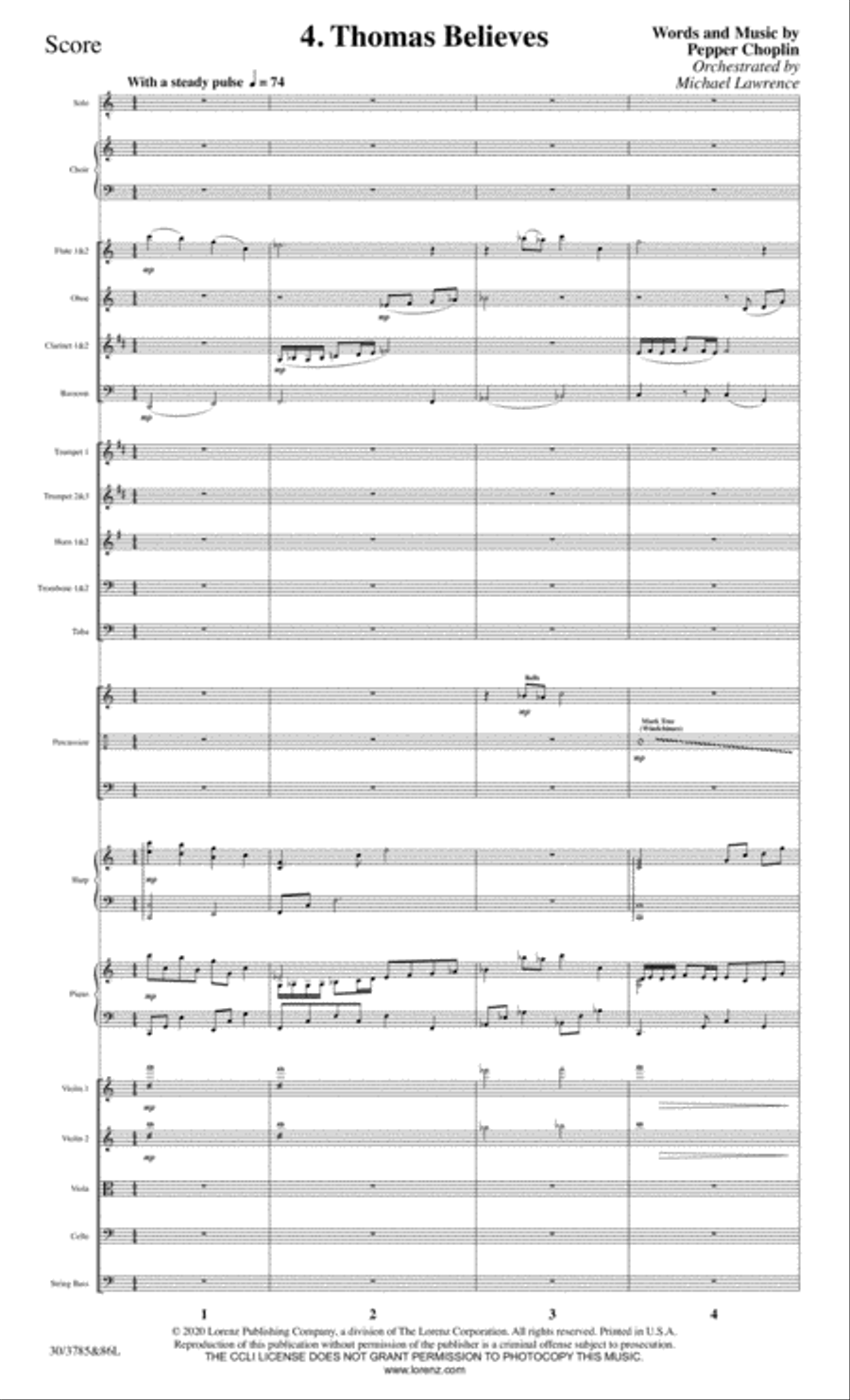Once Upon a Morning - Full Score Choir scores gallery preview page 19