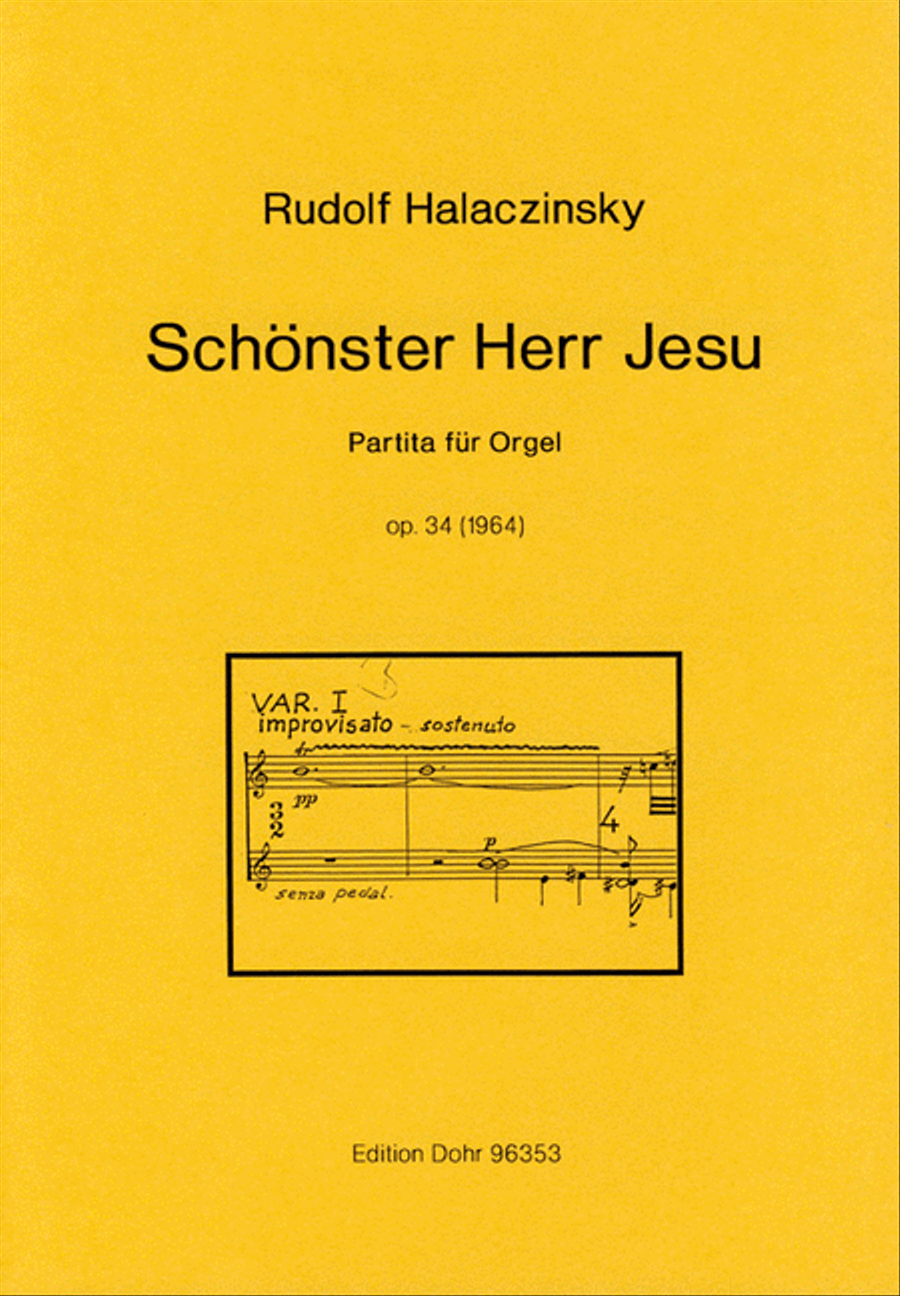 Schönster Herr Jesu op. 34 (1964) -Partita für Orgel- Organ scores gallery preview page 1