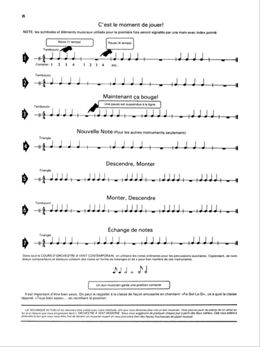 Band Today [L'Orchestre AEUR Vent Moderne], Part 1 Concert Band Methods scores gallery preview page 4