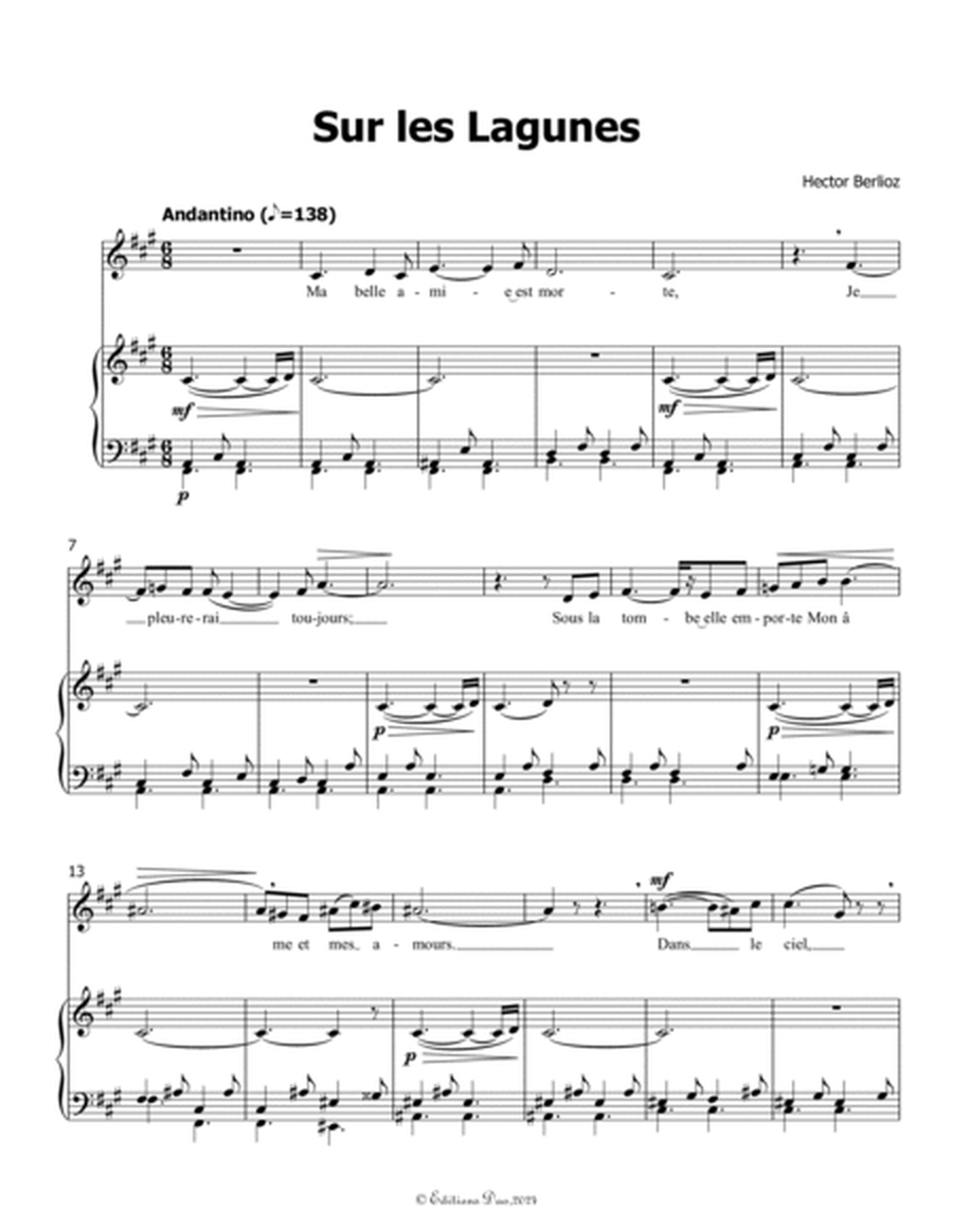 Sur les Lagunes, by Berlioz, in f sharp minor