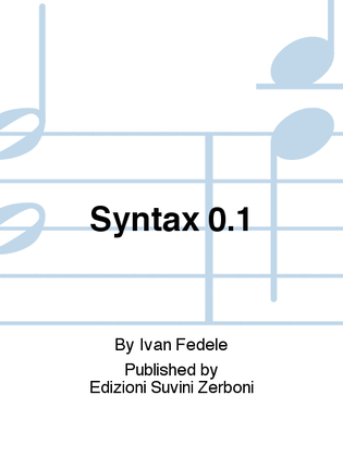 Syntax 0.1
