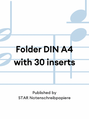 Folder DIN A4 with 30 inserts