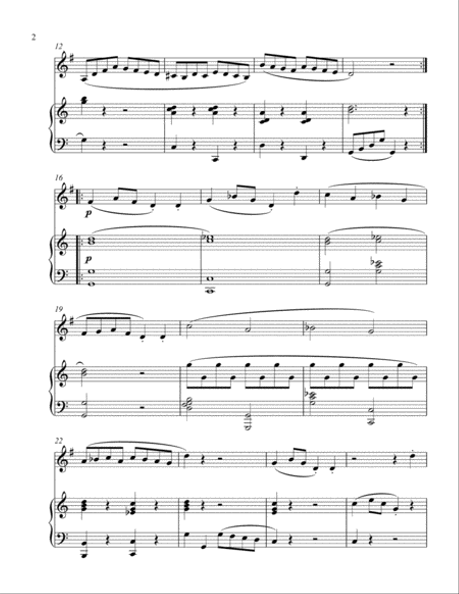 Sonatina-Clementi (Op. 36, No. 1) (treble F instrument solo) Horn scores gallery preview page 3