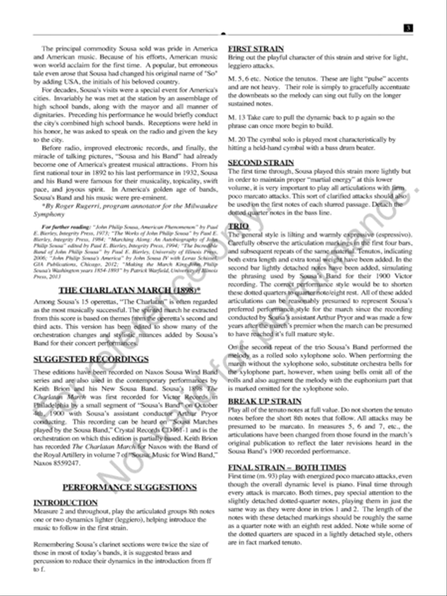 The Charlatan The Charlatan Concert Band scores gallery preview page 4