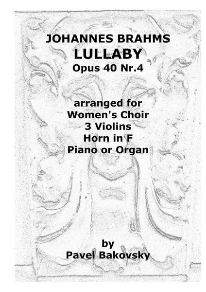 Johannes Brahms: Lullaby, Op.40 Nr. 4 image number null