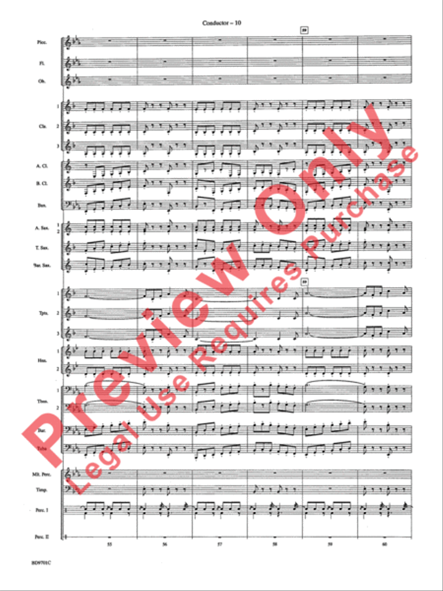 Semper Fidelis Concert Band scores gallery preview page 13