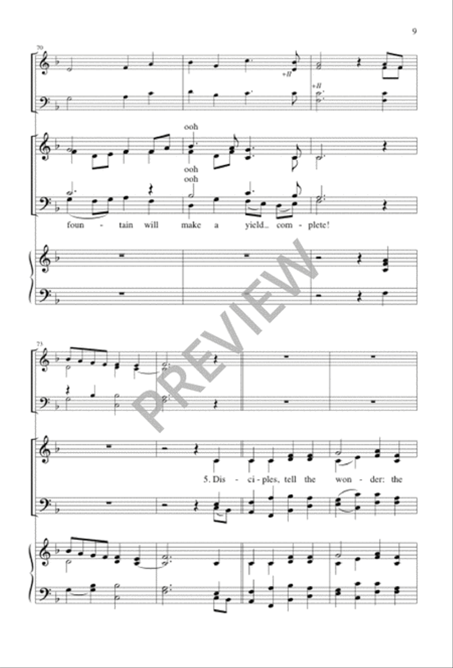In Gladness and Thanksgiving 4-Part scores gallery preview page 8
