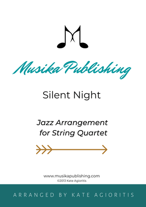 Book cover for Silent Night - Jazz Carol for String Quartet