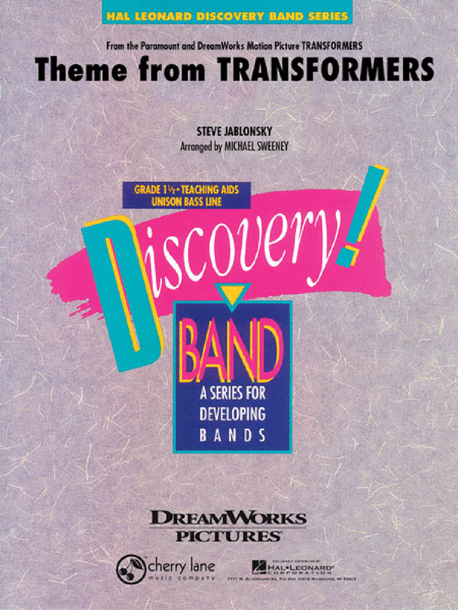 Theme from Transformers Concert Band scores gallery preview page 1