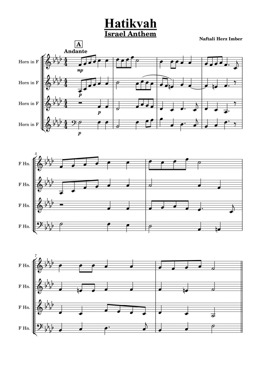 Hatikva (Jewish traditional melody, Israeli national anthem) image number null