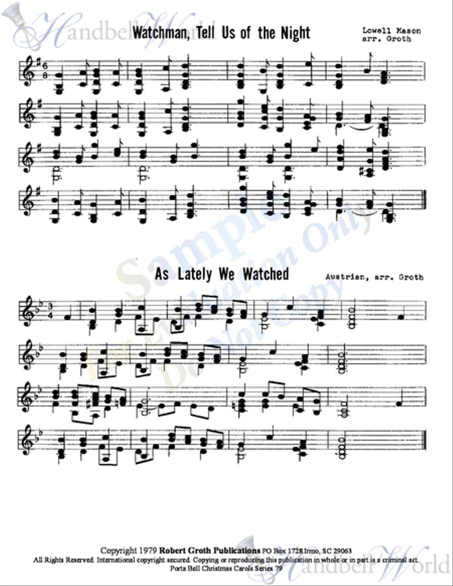 Porta Bell System of Carolling 79 2-Octaves scores gallery preview page 5