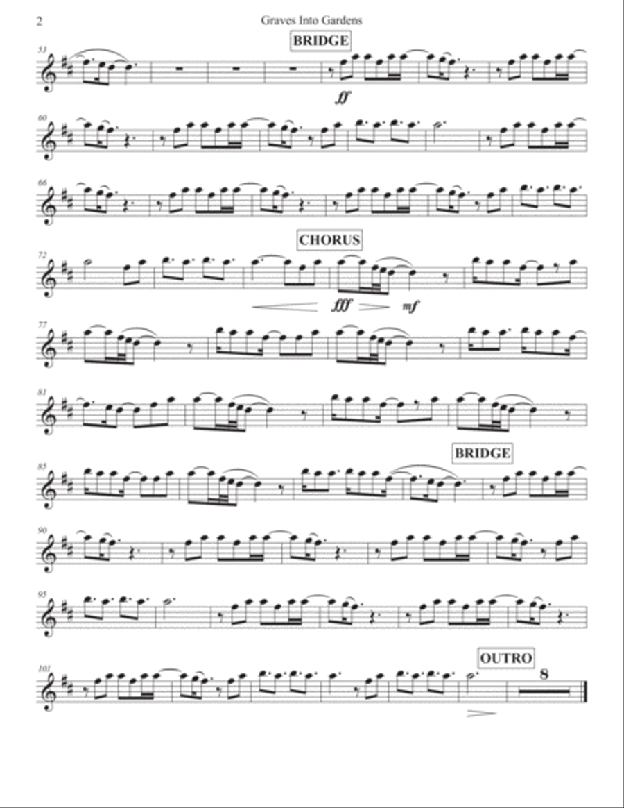 Graves Into Gardens Graves Into Gardens Clarinet Solo scores gallery preview page 3