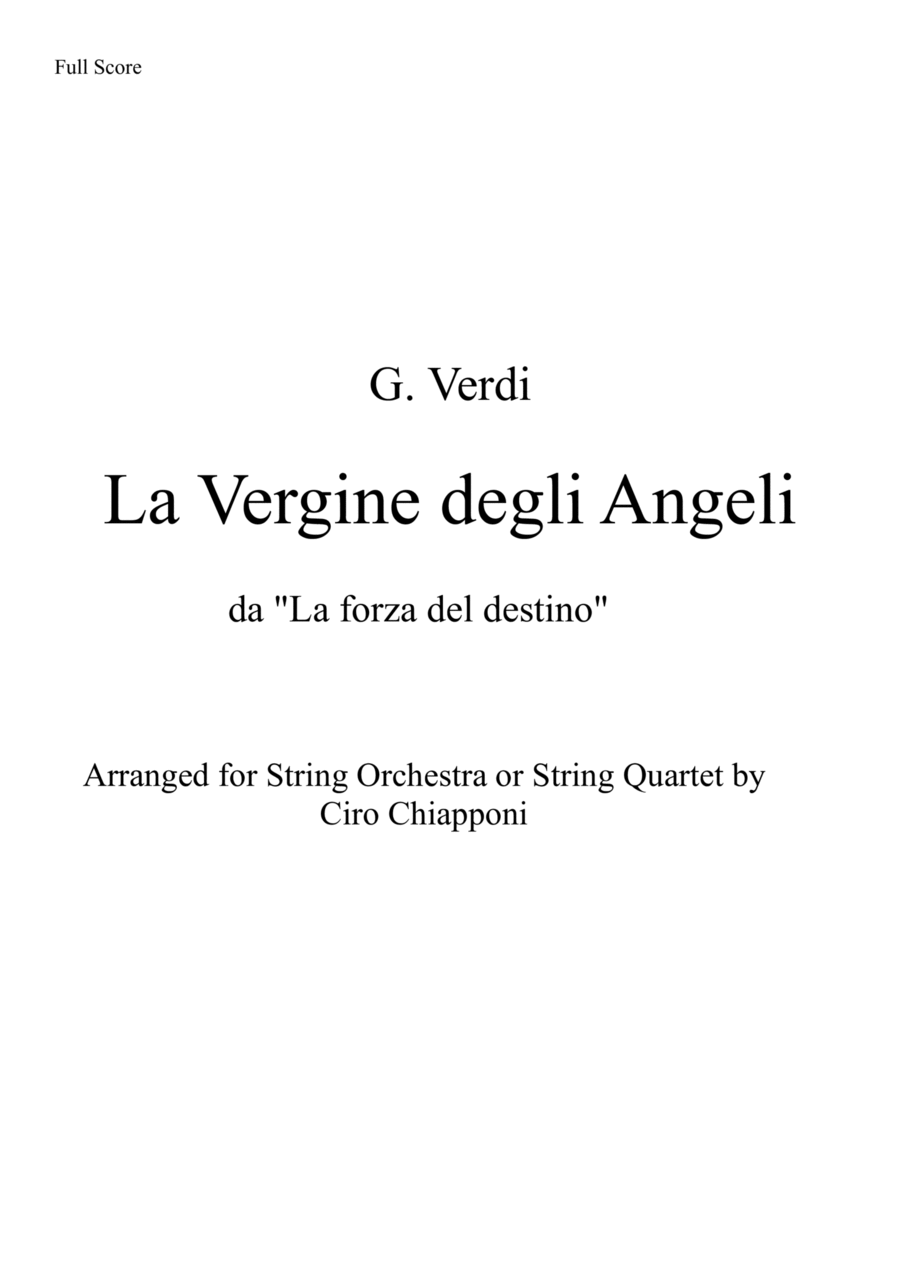 La Vergine degli Angeli La Vergine degli Angeli Cello scores gallery preview page 1