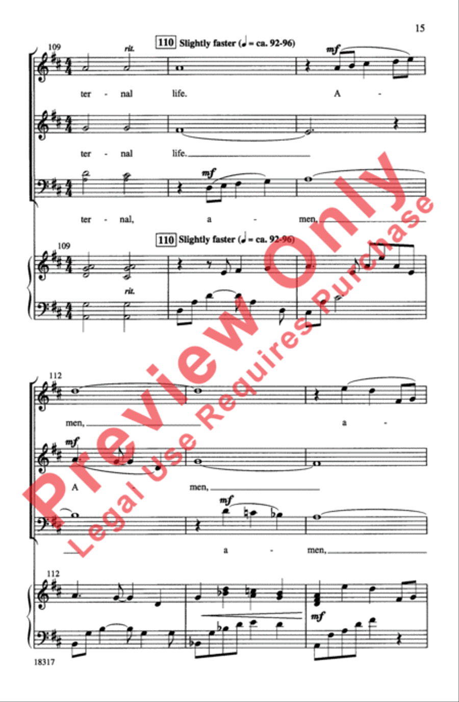 Make Me a Channel of Your Peace 3-Part scores gallery preview page 15