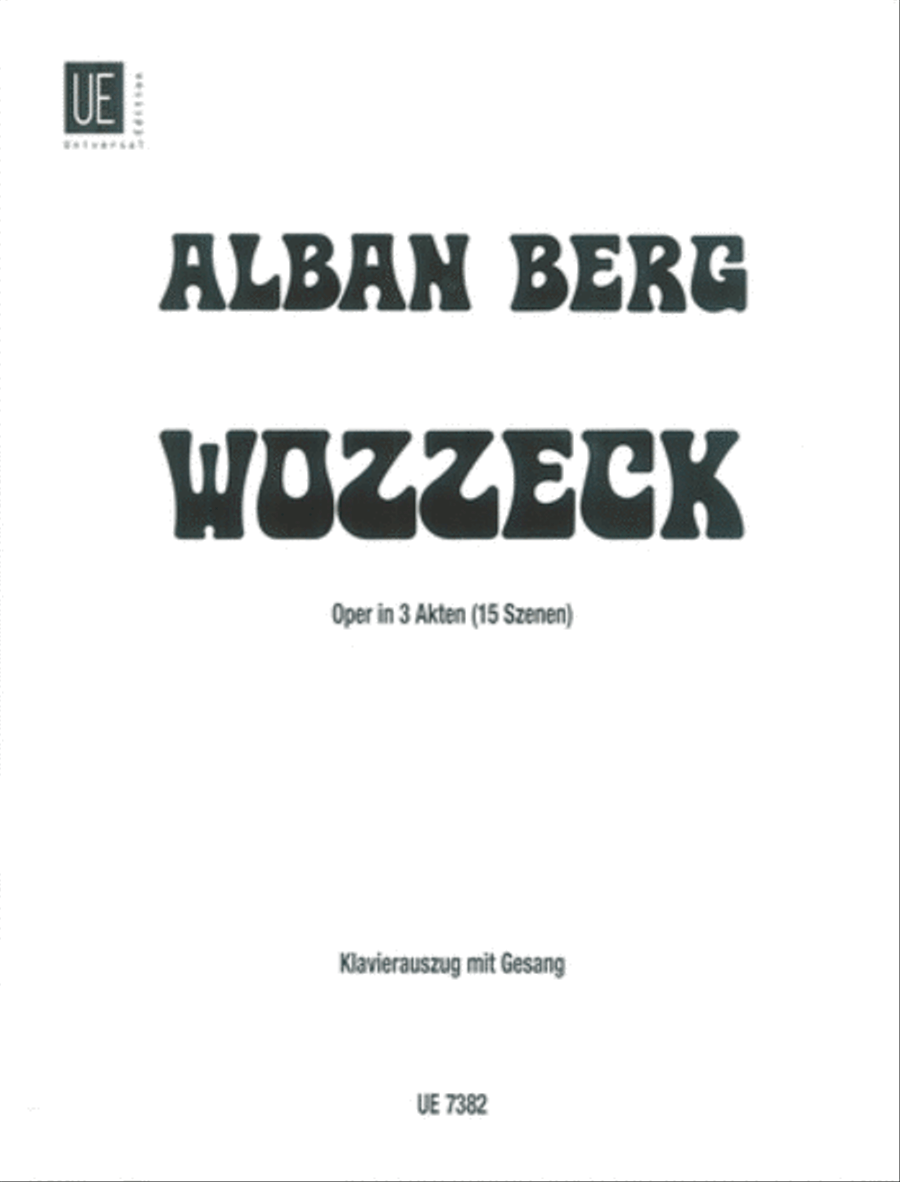 Wozzeck, Vocal Score Wozzeck, Vocal Score Voice scores gallery preview page 1
