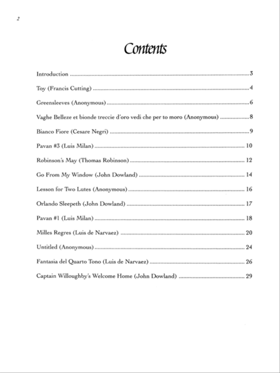 Renaissance Duets Guitar Ensemble scores gallery preview page 8