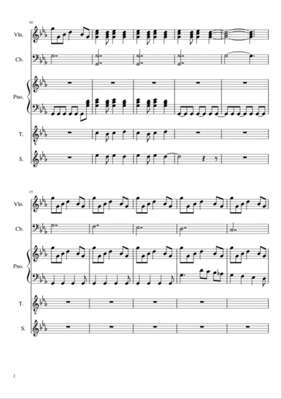my family Piano, Vocal, Guitar scores gallery preview page 2