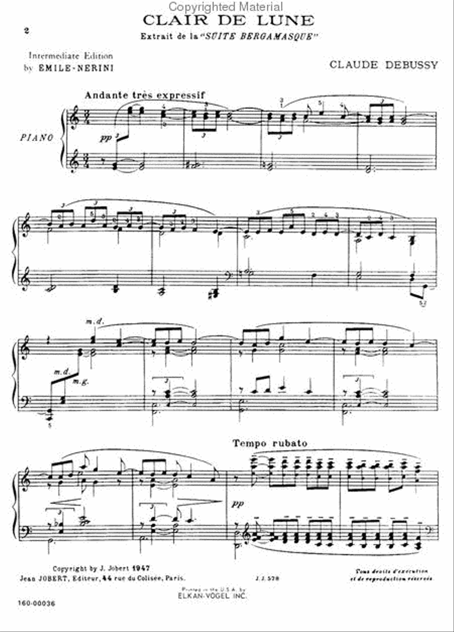 Clair De Lune Chamber Music scores gallery preview page 2