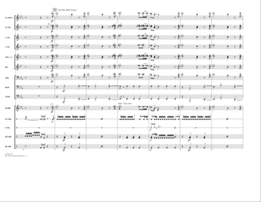 Star Wars Parade Sequence - Conductor Score (Full Score)