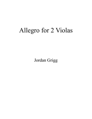 Book cover for Allegro for 2 Violas