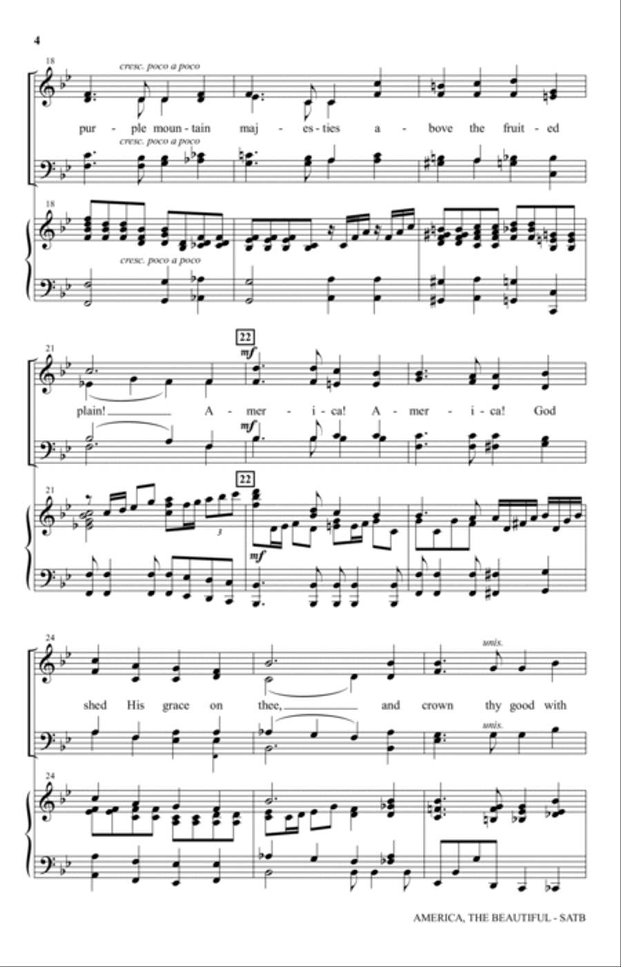 America, The Beautiful - Festival Edition 4-Part scores gallery preview page 3