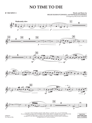 Book cover for No Time to Die (from No Time To Die) (arr. Michael Brown) - Bb Trumpet 2