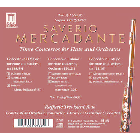 Three Concertos for Flute And