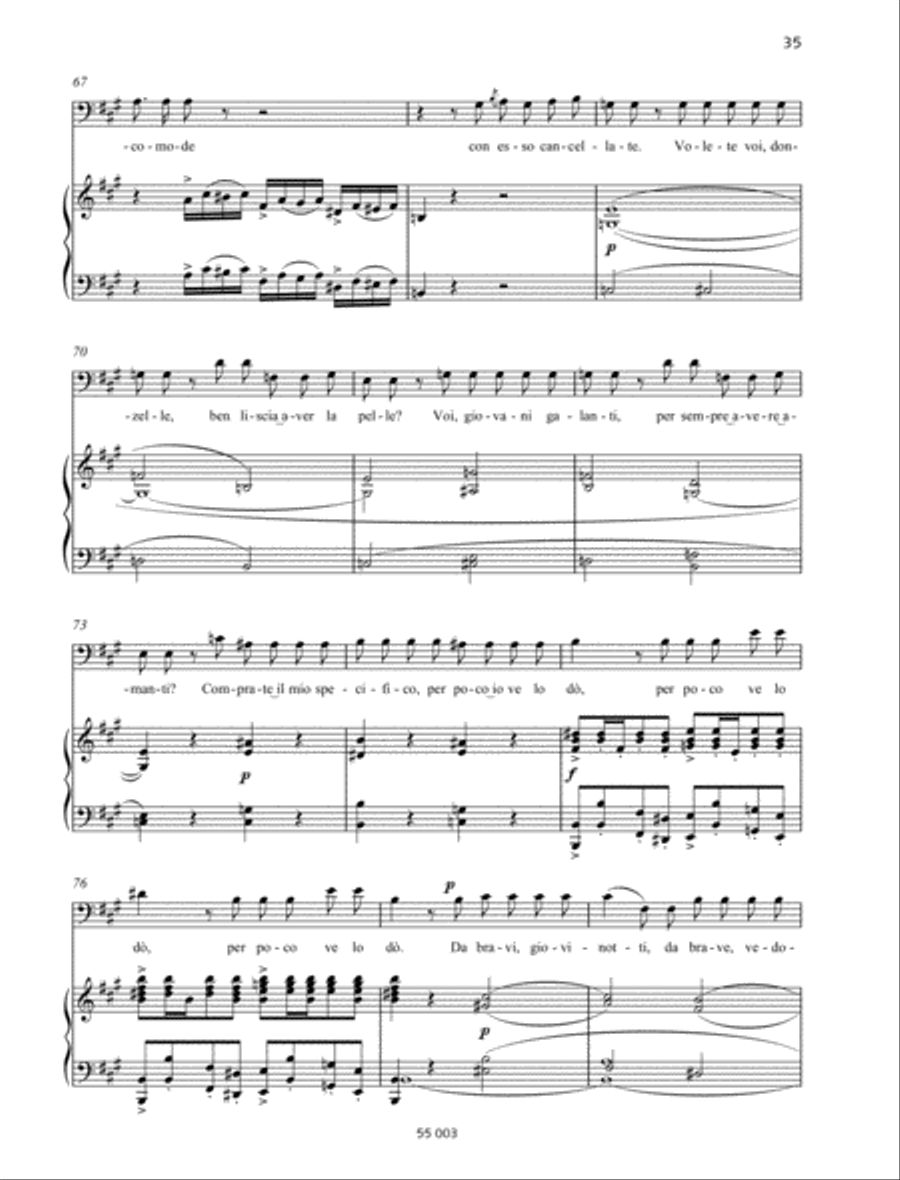 Udite, udite, o rustici Baritone Voice scores gallery preview page 6