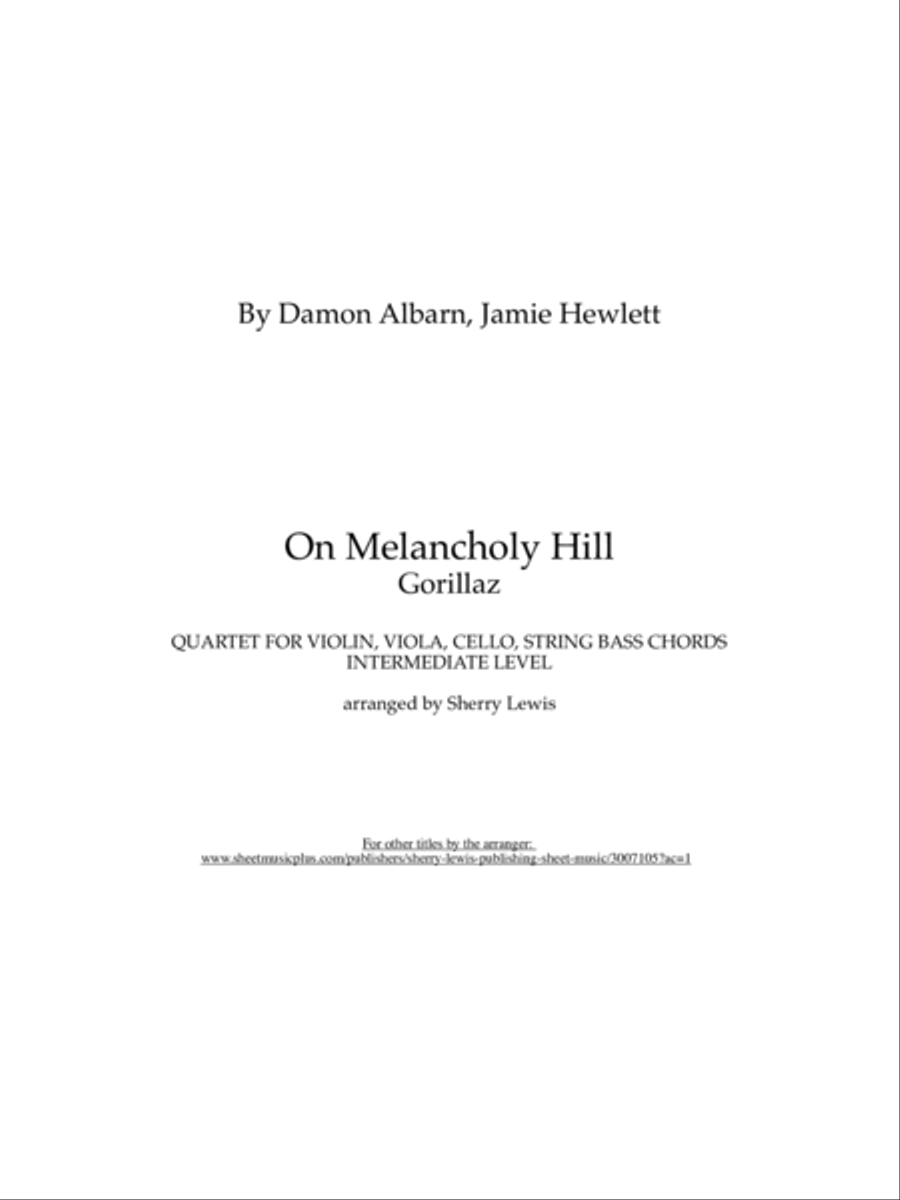 On Melancholy Hill String Trio scores gallery preview page 2