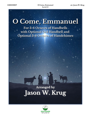 O Come, Emmanuel (for 3-6 octave handbell ensemble) (site license)