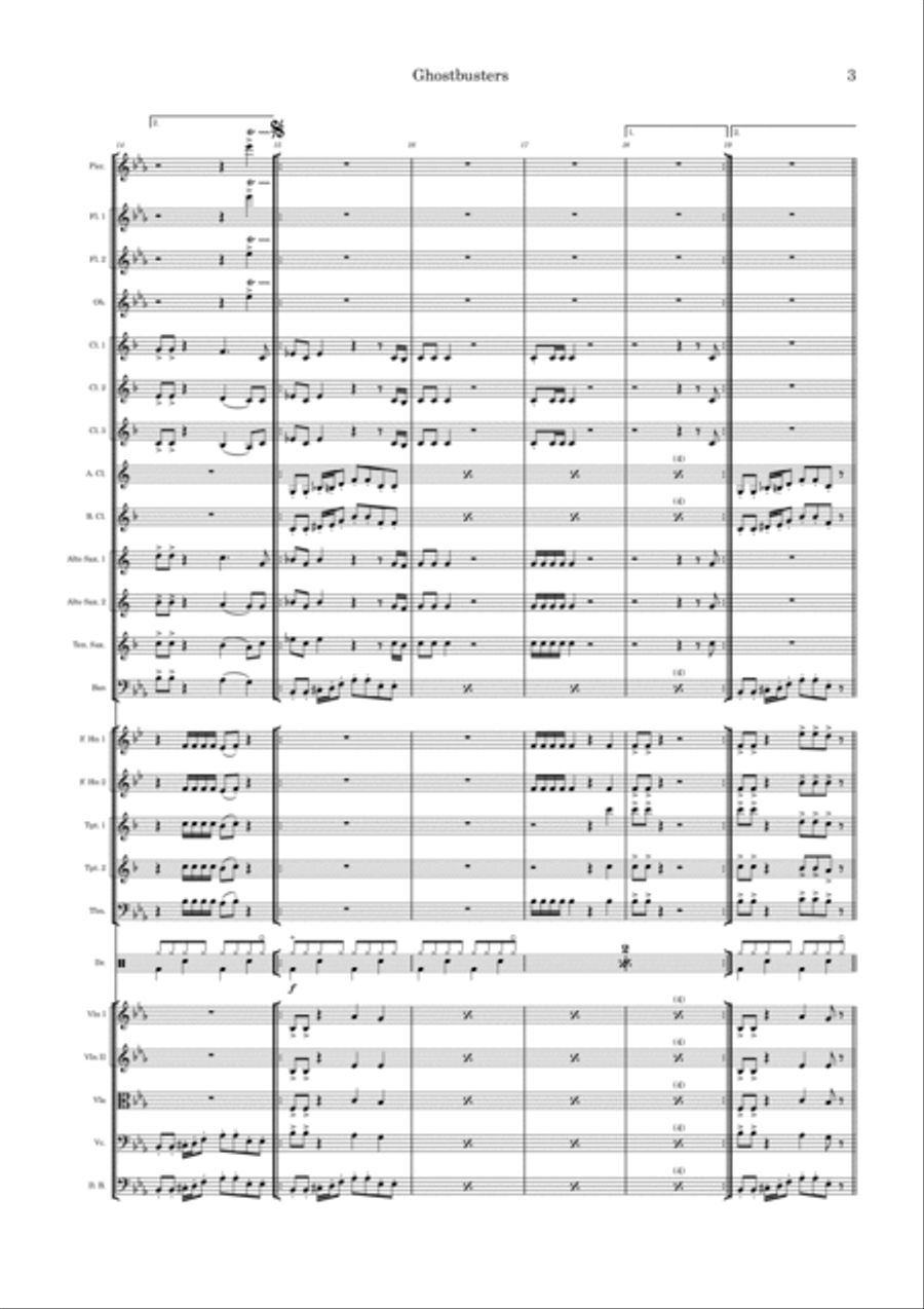 Ghostbusters Full Orchestra scores gallery preview page 3