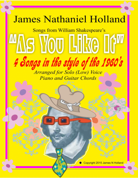 Songs from Shakespeares As You Like It for Low Solo Voice image number null