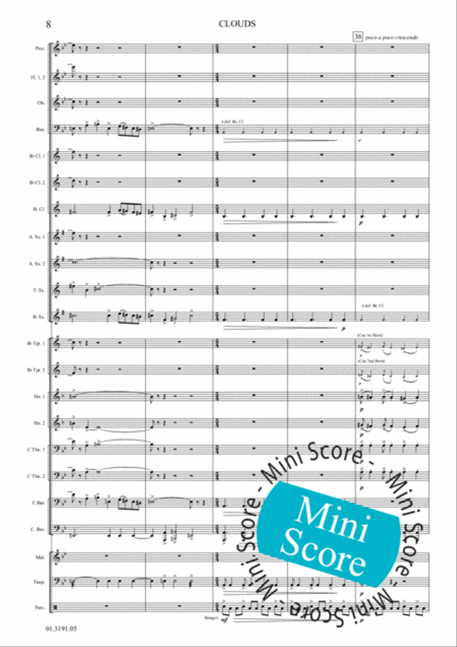Clouds Clouds Concert Band scores gallery preview page 14