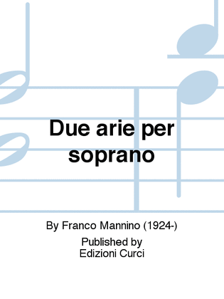 Due arie per soprano