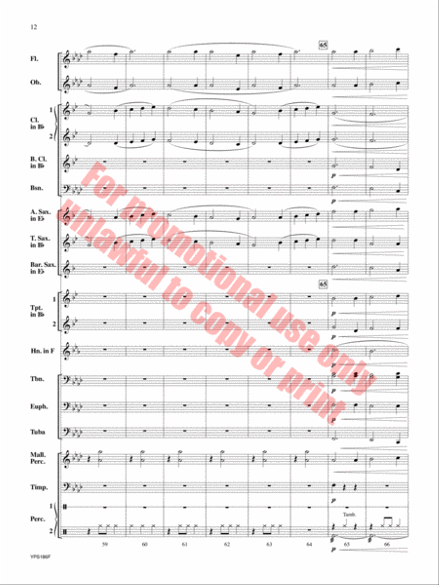 Renaissance Canzona Concert Band scores gallery preview page 13