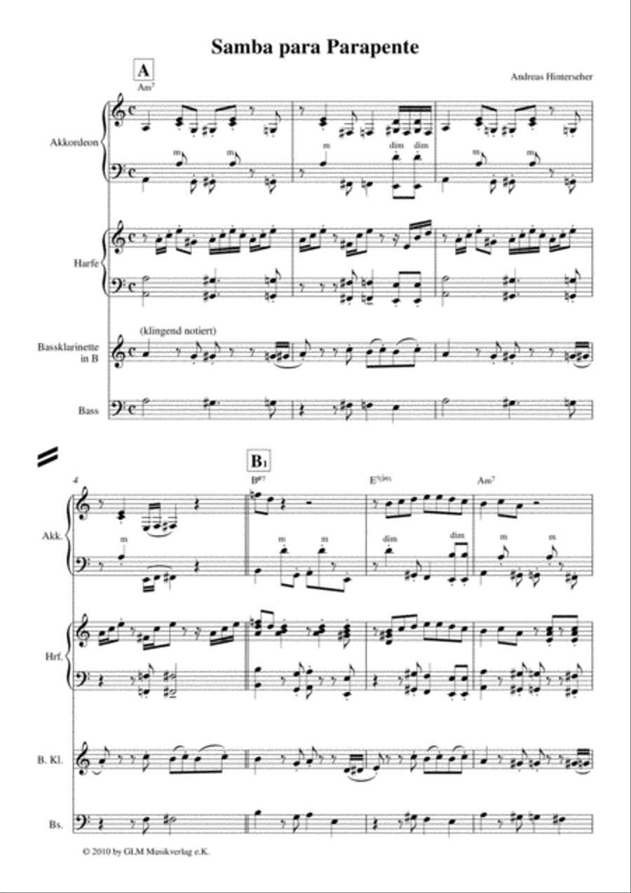 Samba para Parapente Orchestra scores gallery preview page 3