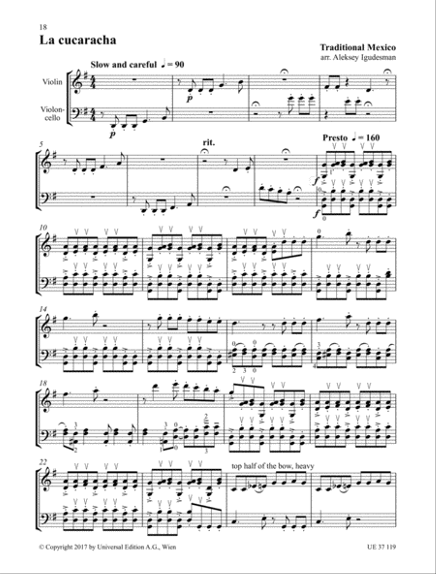 Violin & Cello & More String Duet scores gallery preview page 10