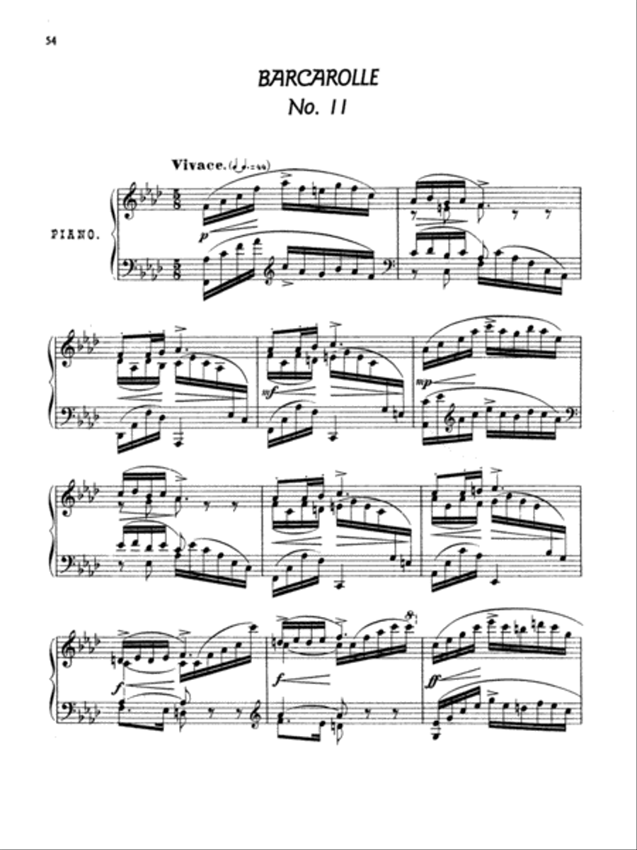 Arensky: Twenty-four Morceau Characteristiques, Op. 36 Piano Solo scores gallery preview page 1