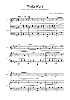Dmitri Shostakovich - Second Waltz - Oboe solo w/ Piano