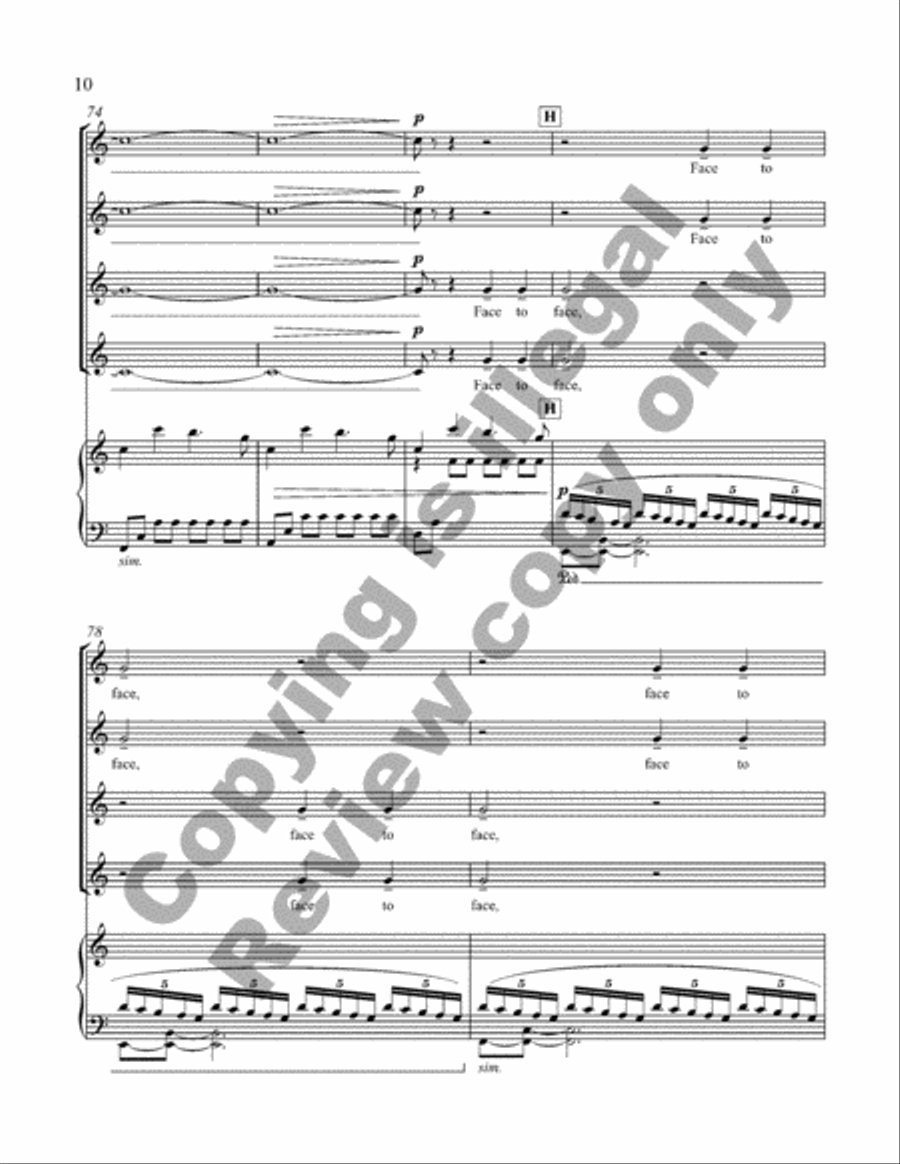 Crossing the Bar from Love Was My Lord and King! (SSAA Choral Score) image number null