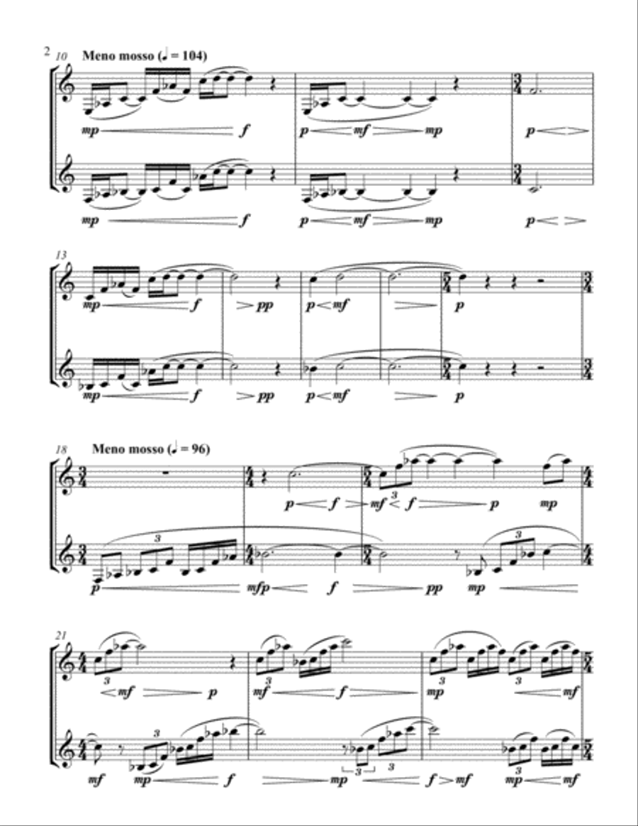 Duo Mpingo Woodwind Ensemble scores gallery preview page 6