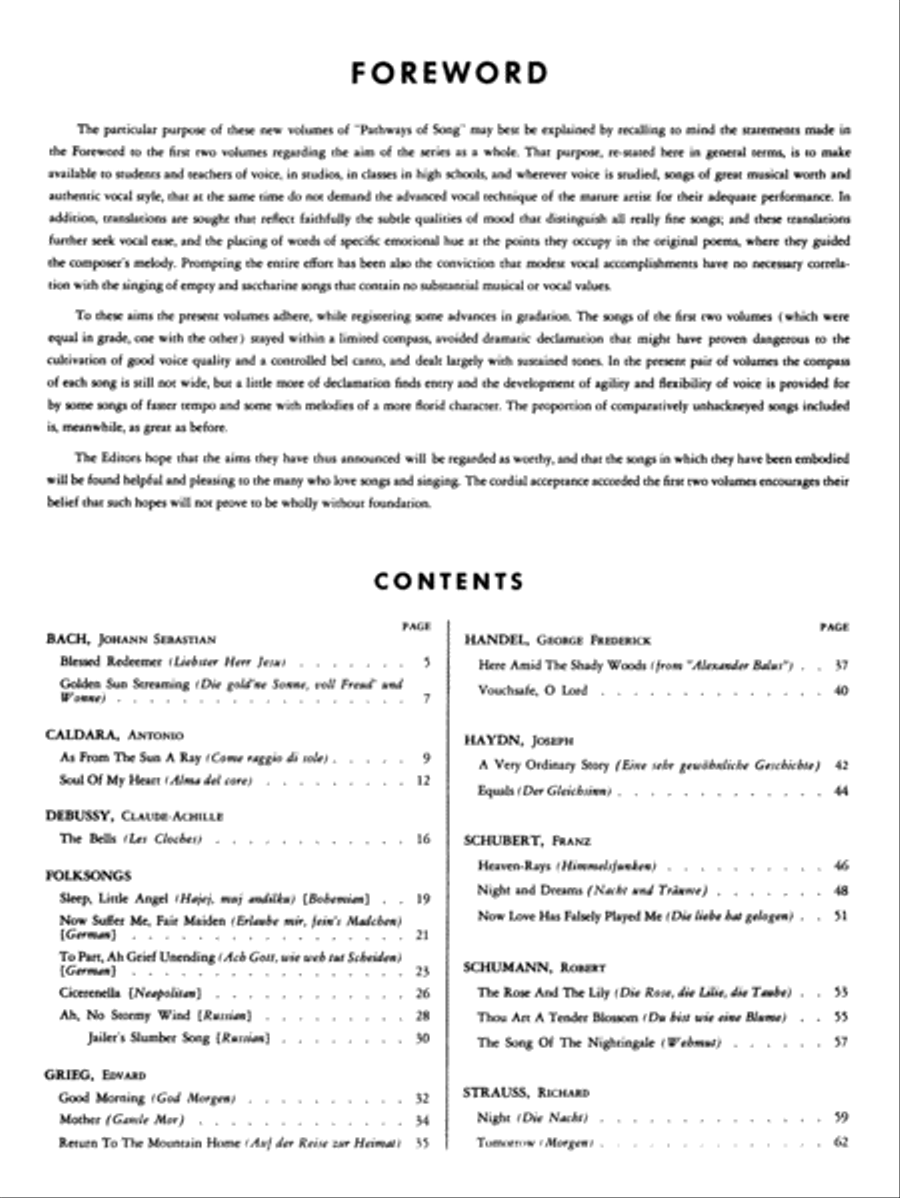 Pathways of Song, Volume 4 Voice scores gallery preview page 2
