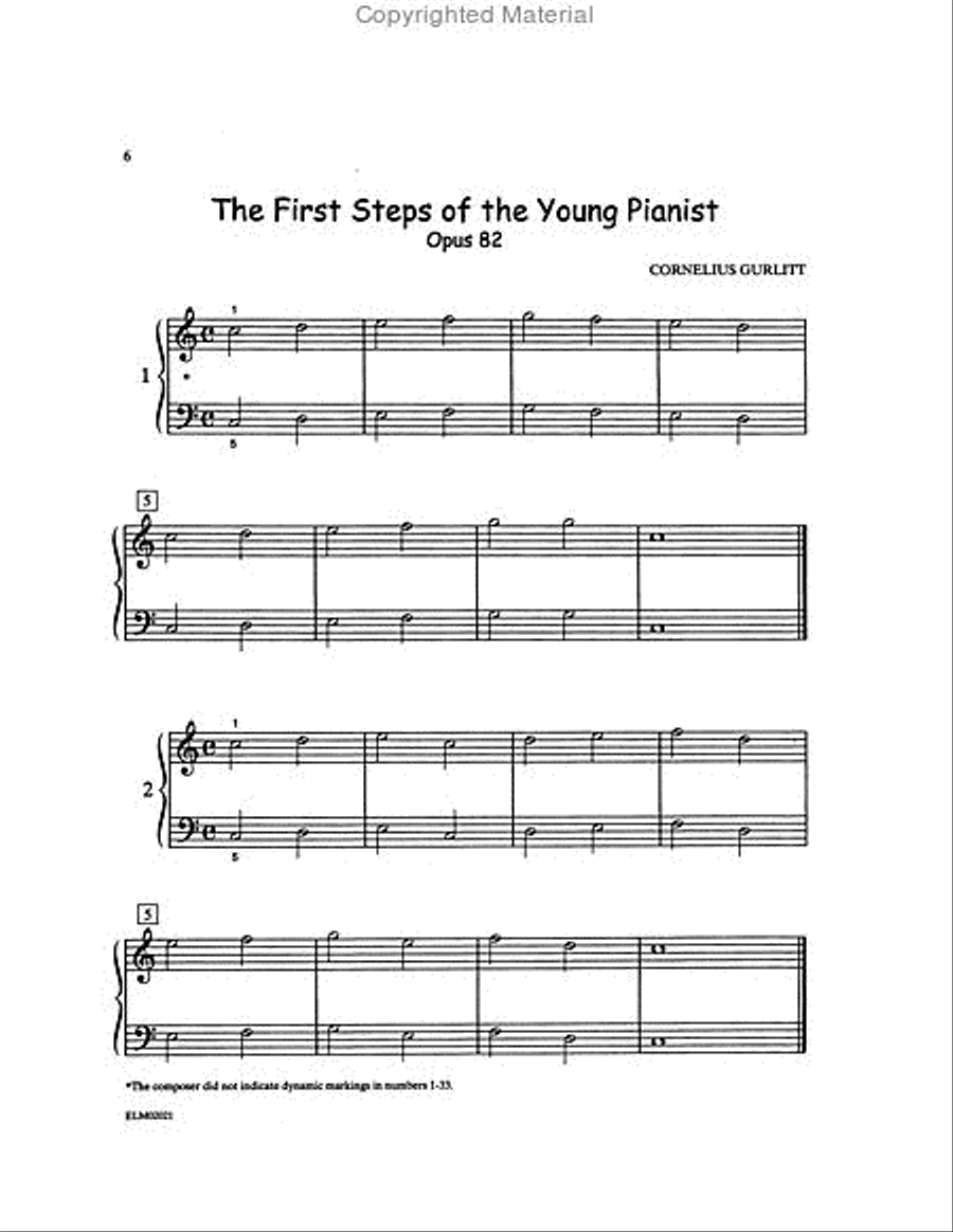 Gurlitt Book 2 - The First Steps of the Young Pianist, Opus 82